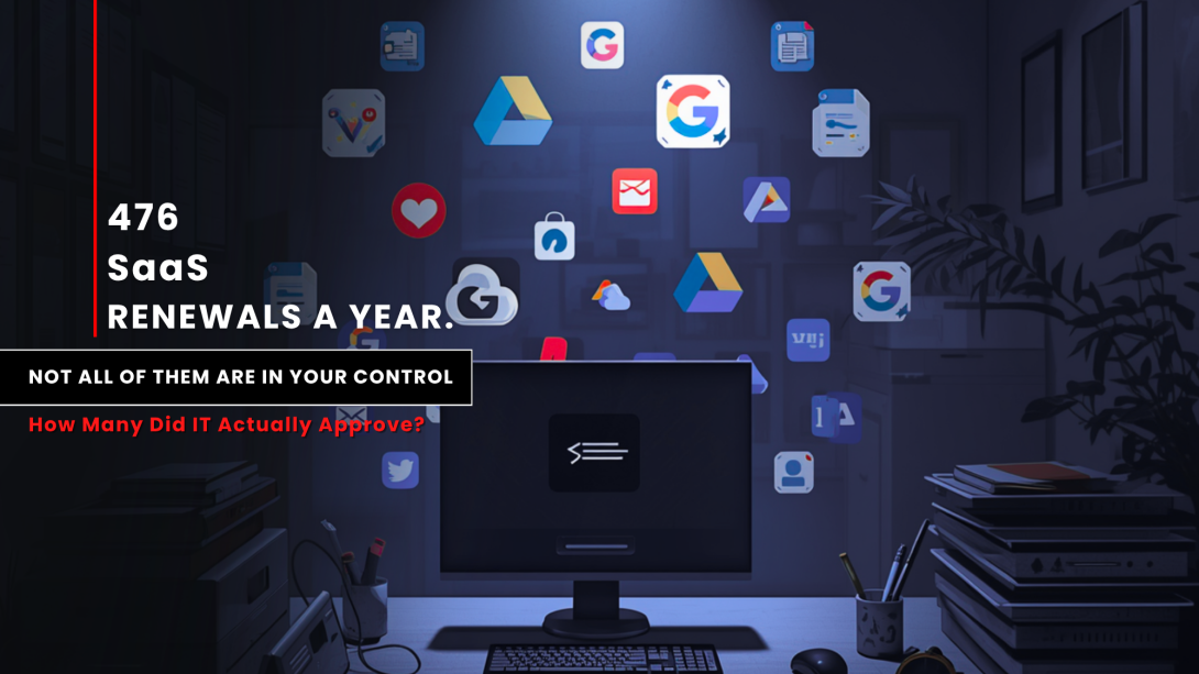 SaaS ecosystem showing uncontrolled renewals and security exposure