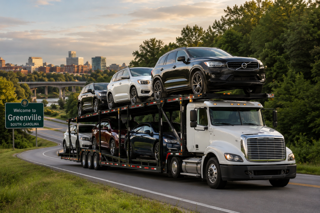 Open auto transport services in South Carolina