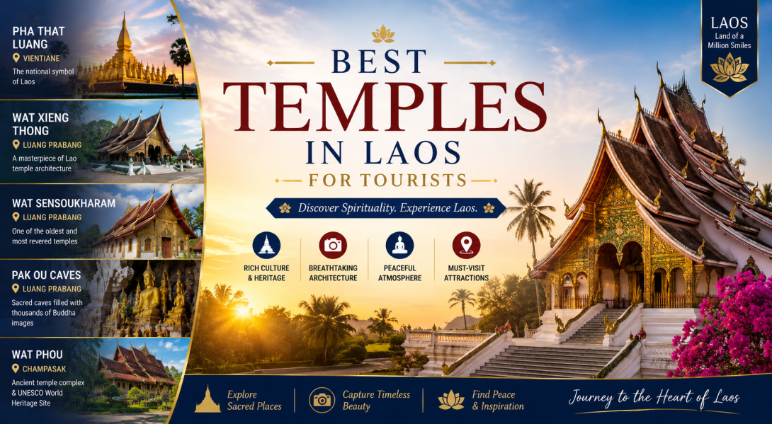 Best temples in Laos for tourists