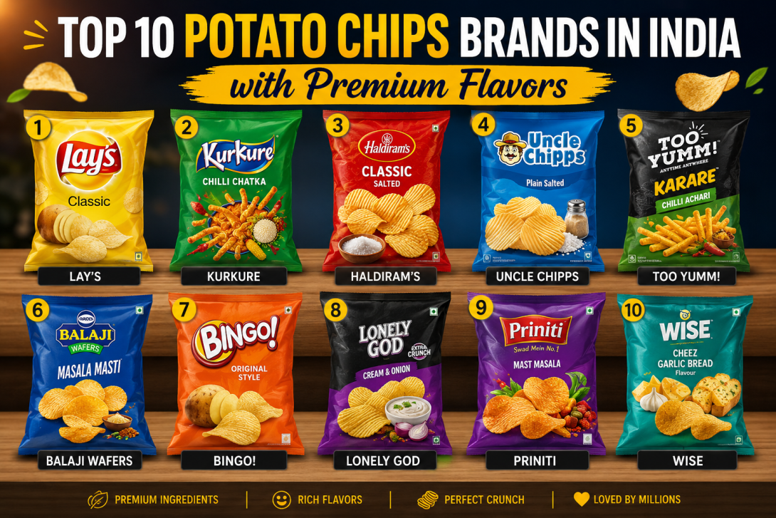 Top 10 Potato Chips Brands in India