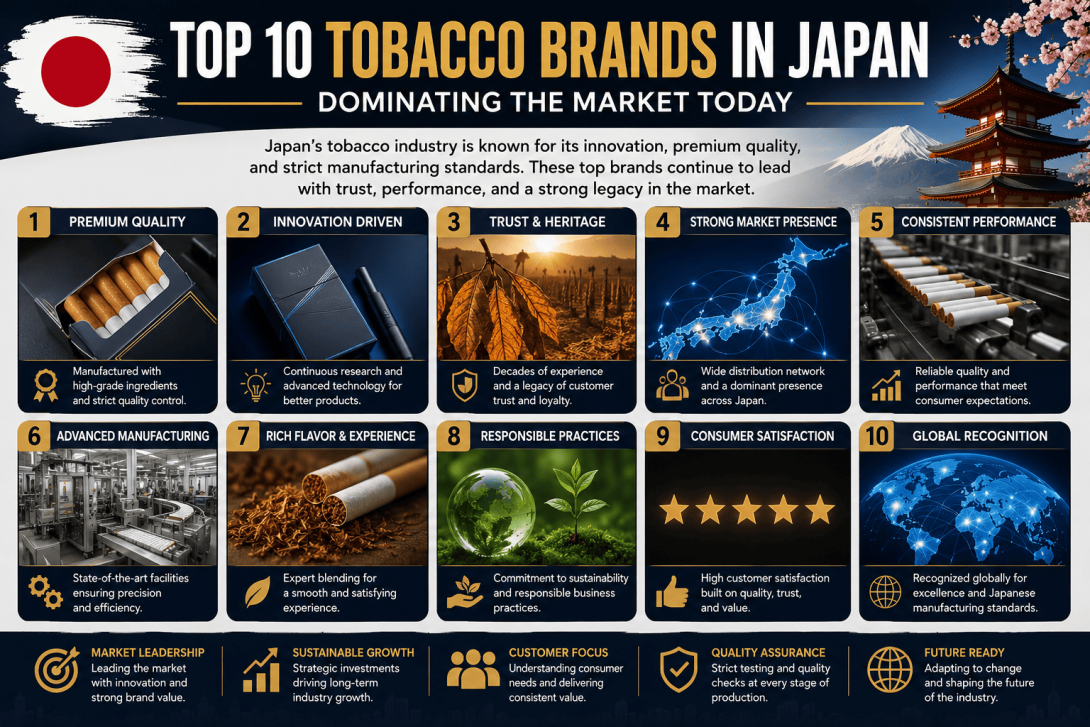 Top 10 Tobacco Brands in Japan