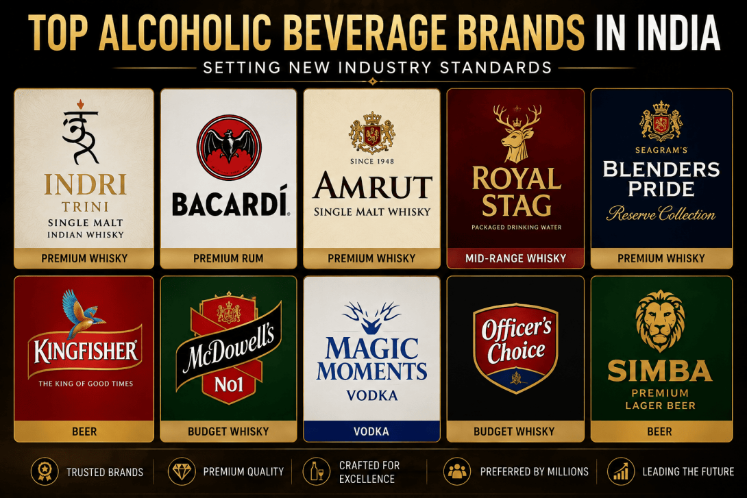 Top Alcoholic Beverage Brands in India