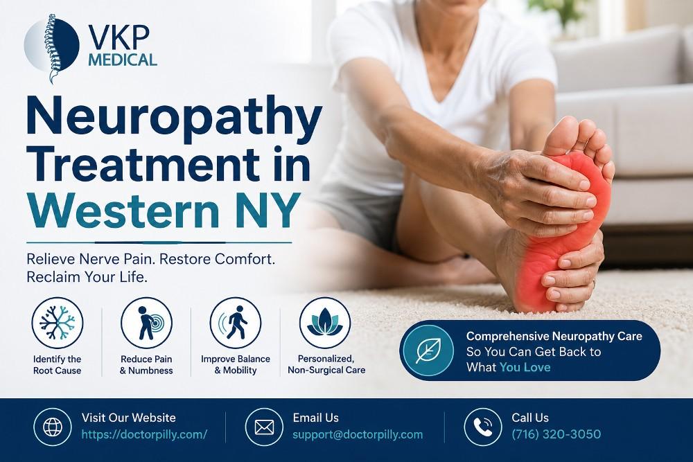 Looking for Neuropathy Treatment in Western NY? VKP Medical provides advanced, patient-focused care.
