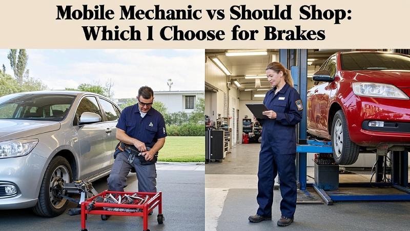 mobile mechanic vs shop brake service