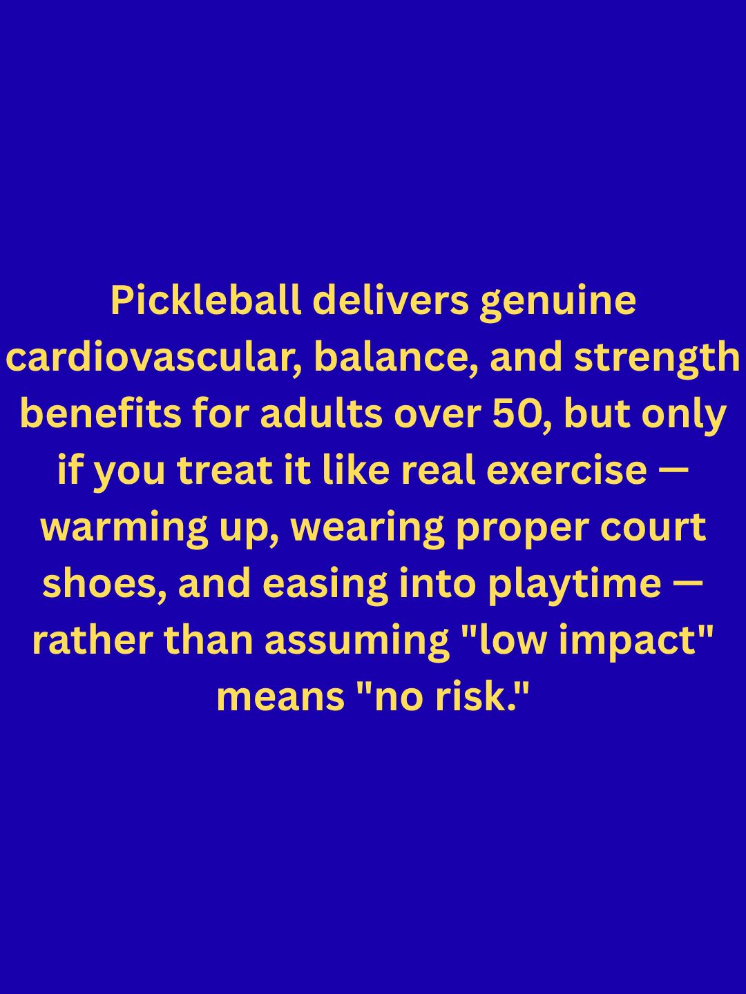 A short description of what Pickleball is