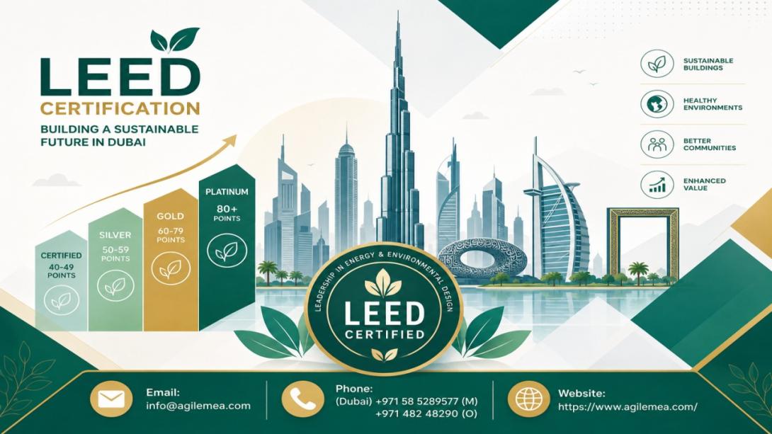 Navigating LEED certification in Dubai? Discover the essentials of LEED O+M certification, how to choose LEED certification companies, and why a LEED certification consultant is vital for compliance and sustainability success in the UAE.