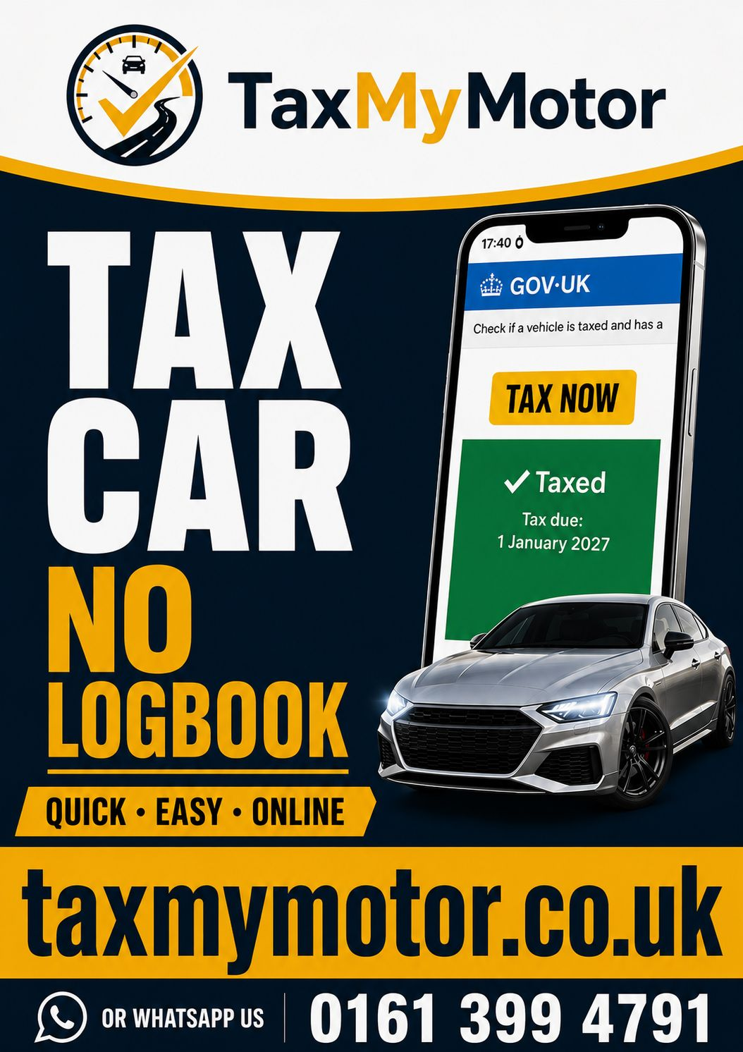 How to tax car no logbook