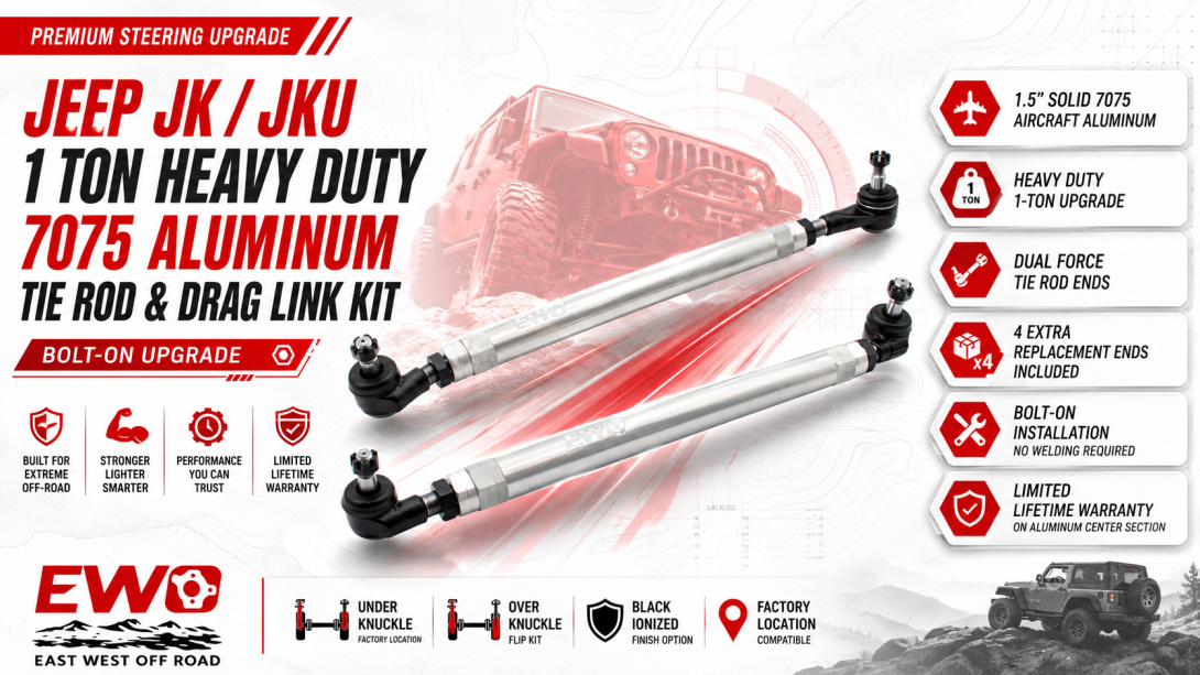 1 Ton Steering Kit JK | Heavy-Duty Jeep Upgrade
