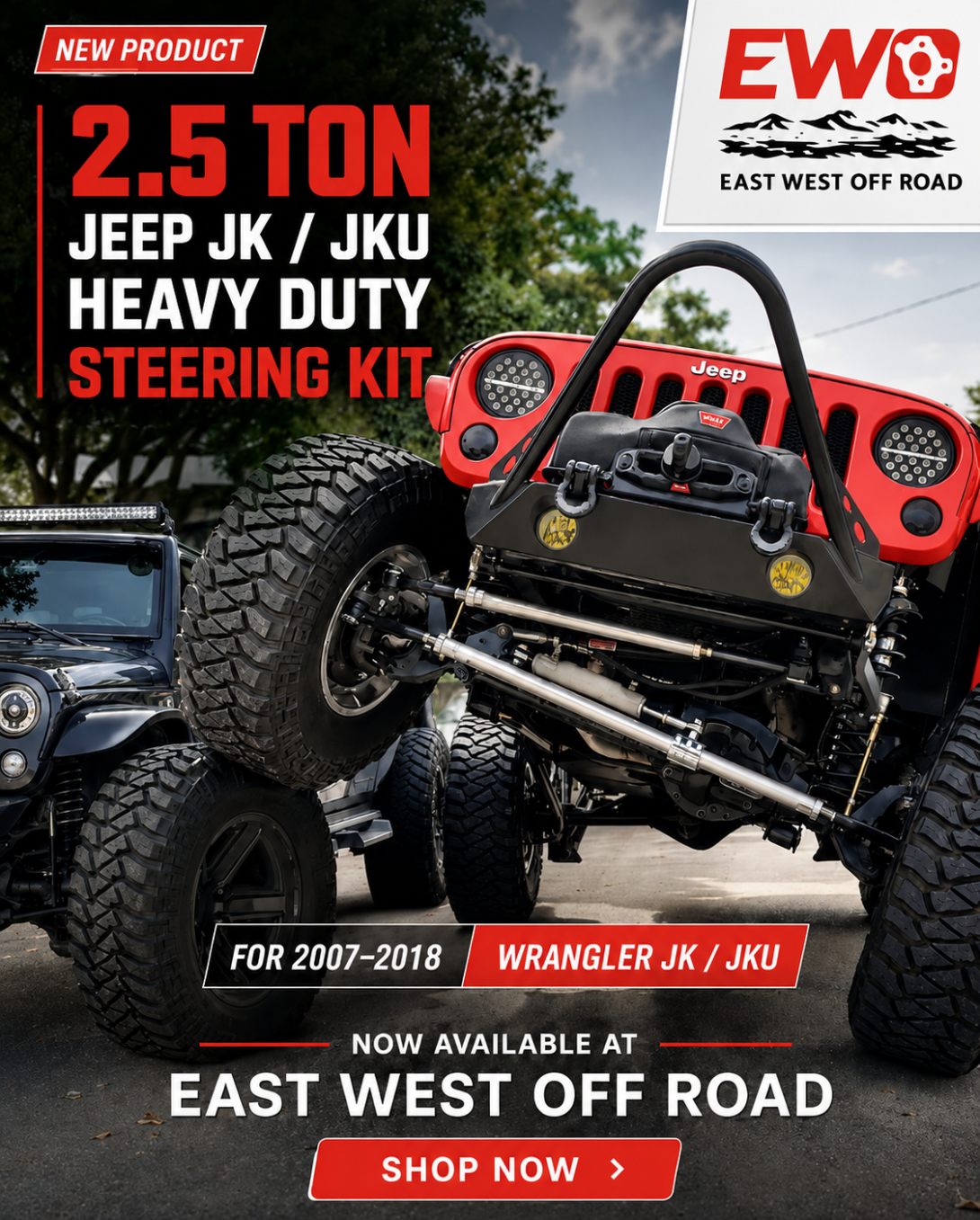 Jeep JK Heavy Duty Steering Kit | 2.5 Ton 7075