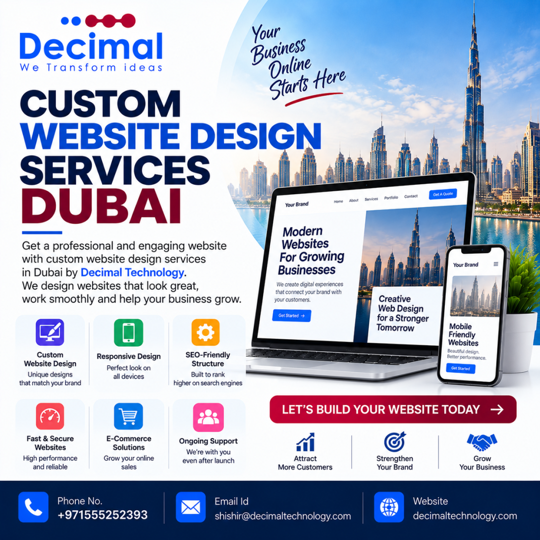 custom website design services Dubai