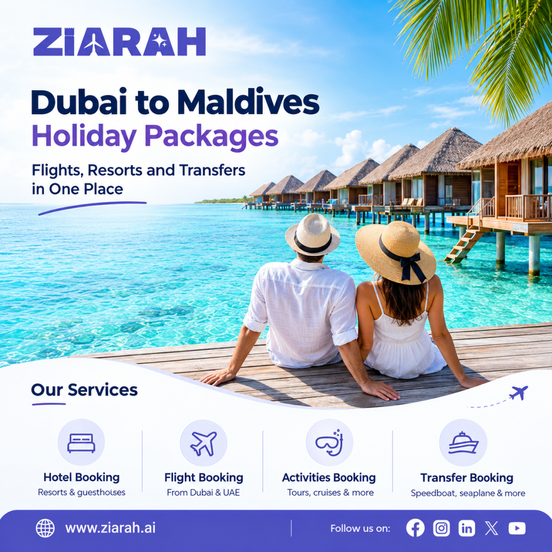 Dubai to Maldives Holiday Packages: Flights, Resorts and Transfers in One Place 