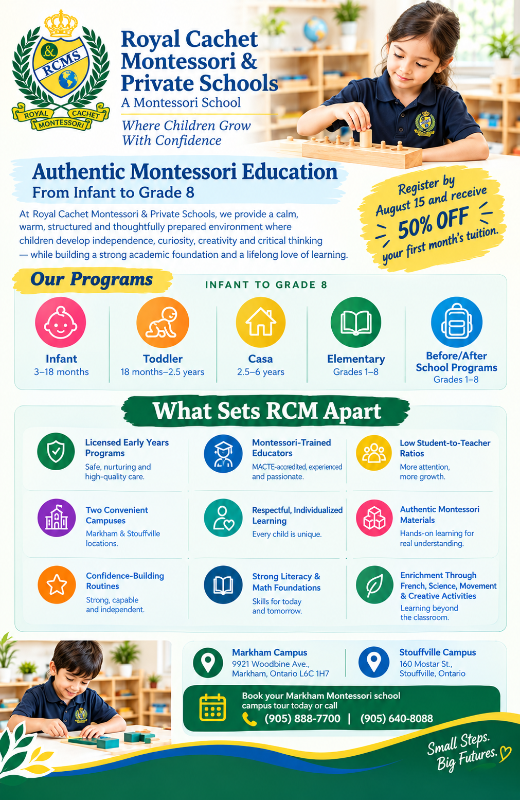 Casa program Markham, Montessori preschool Markham